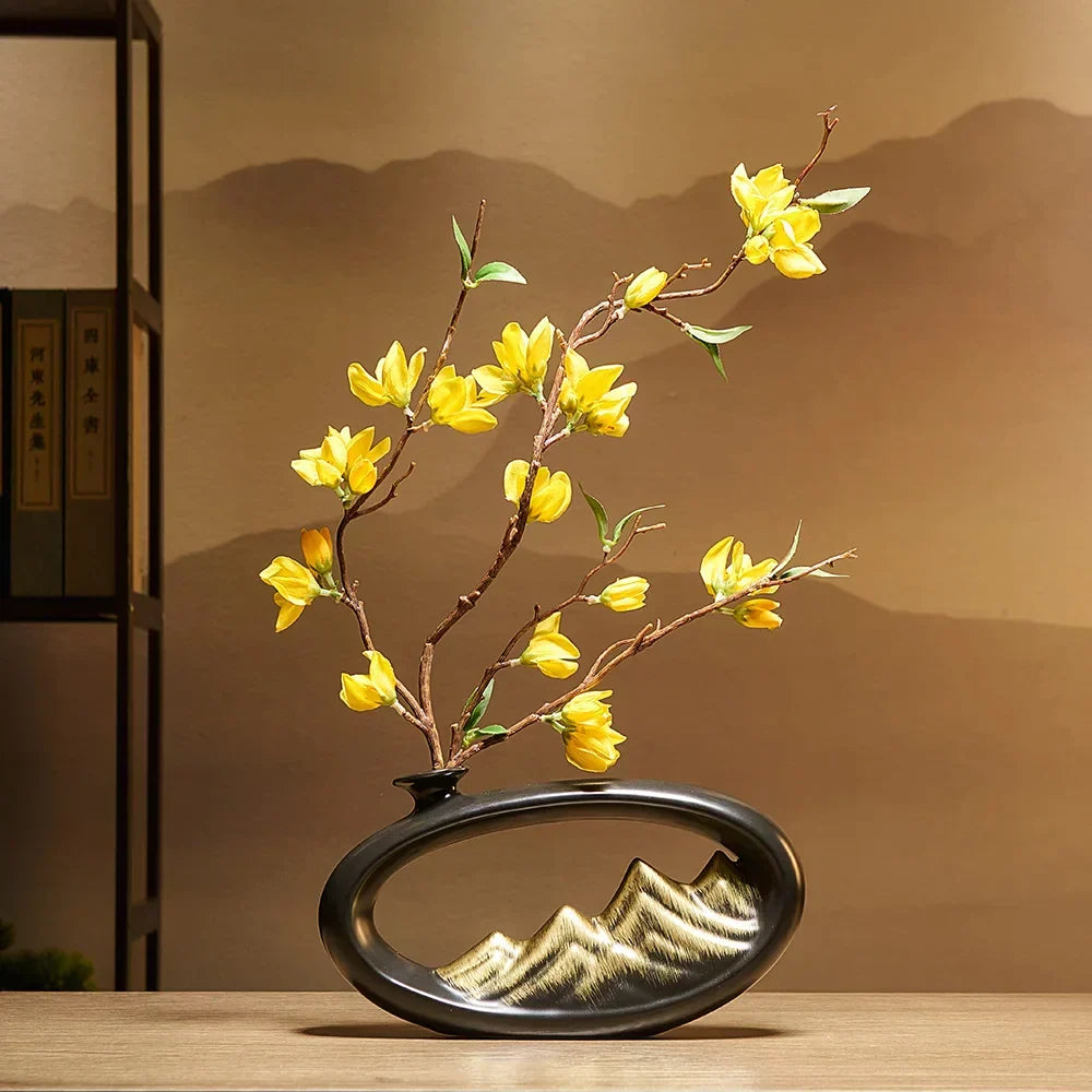 Creativity Japanese style wealth vase office Living room desktop decoration