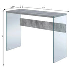 Table Home Furniture for Sitting Room Faux Birch Desk Coffee Side Living Tea
