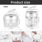 Electric Garlic Crusher Vegetable Cutter Chili  Masher Durable Garlic Chopper