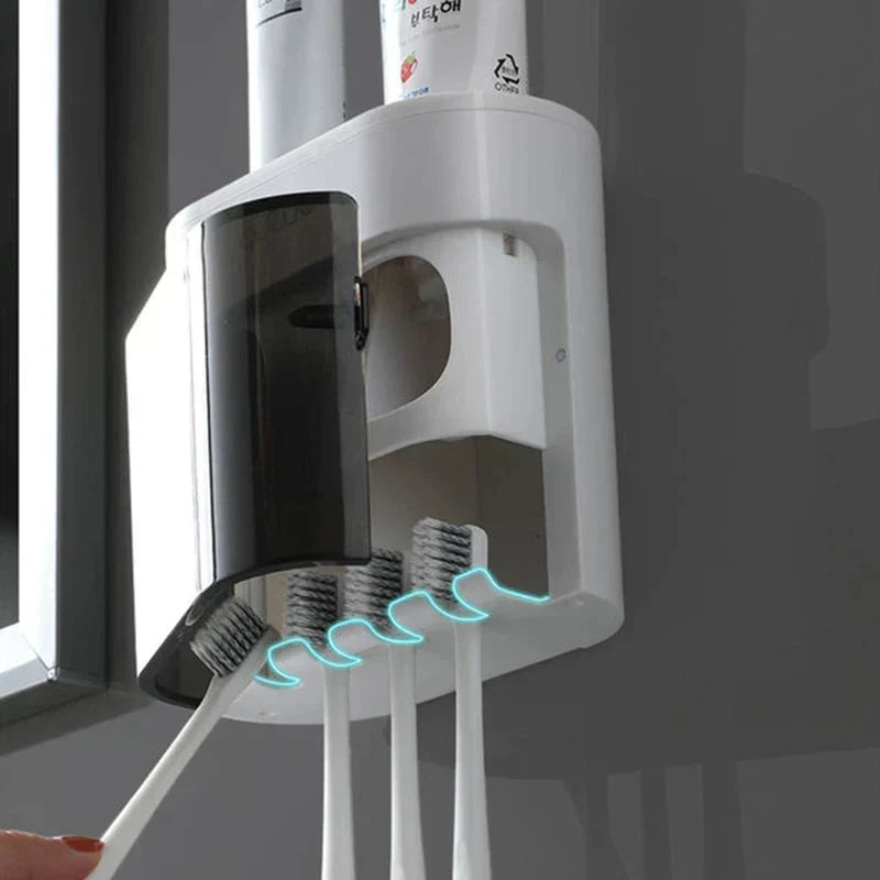 Toothpaste Toothpaste Dispenser Magnetic Toothbrush Holder Home
