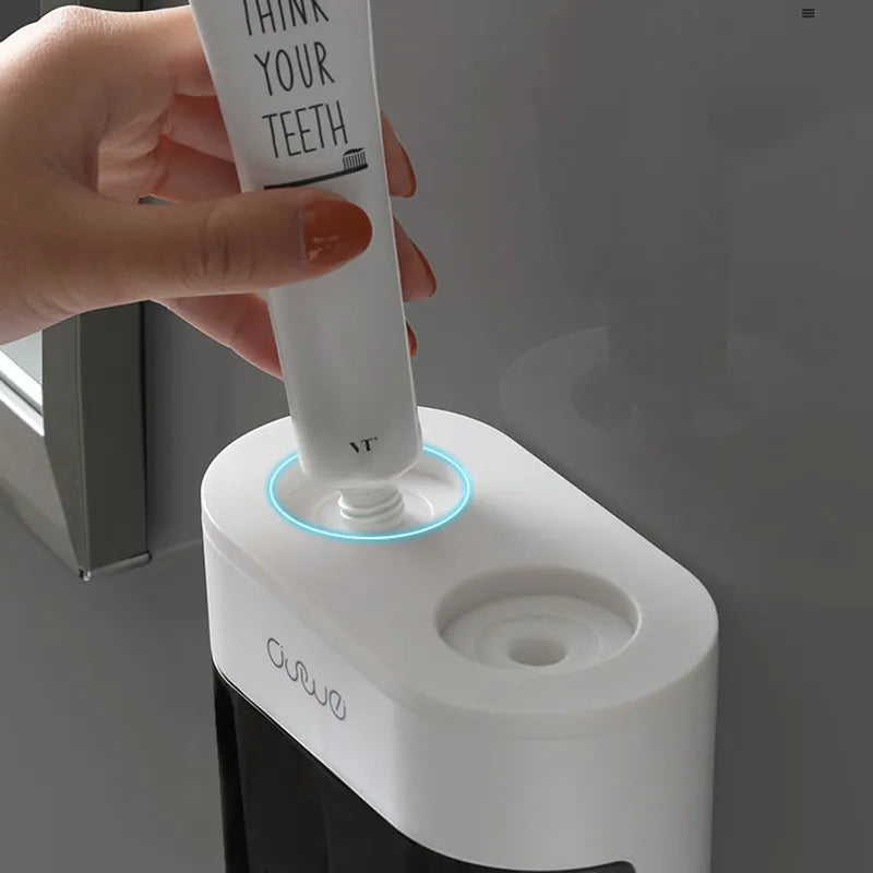 Toothpaste Toothpaste Dispenser Magnetic Toothbrush Holder Home